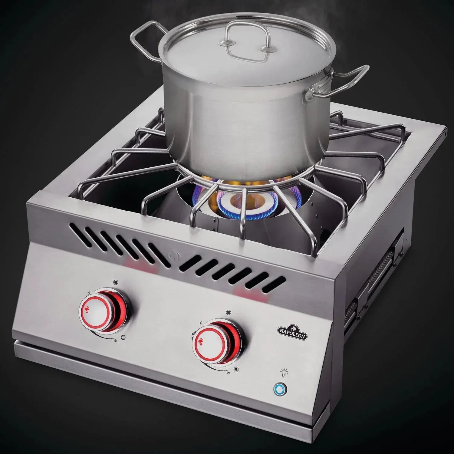 Napoleon Built-In 700 Series Propane Gas Power Burner with Stainless Steel Cover - BIB18PBPSS.