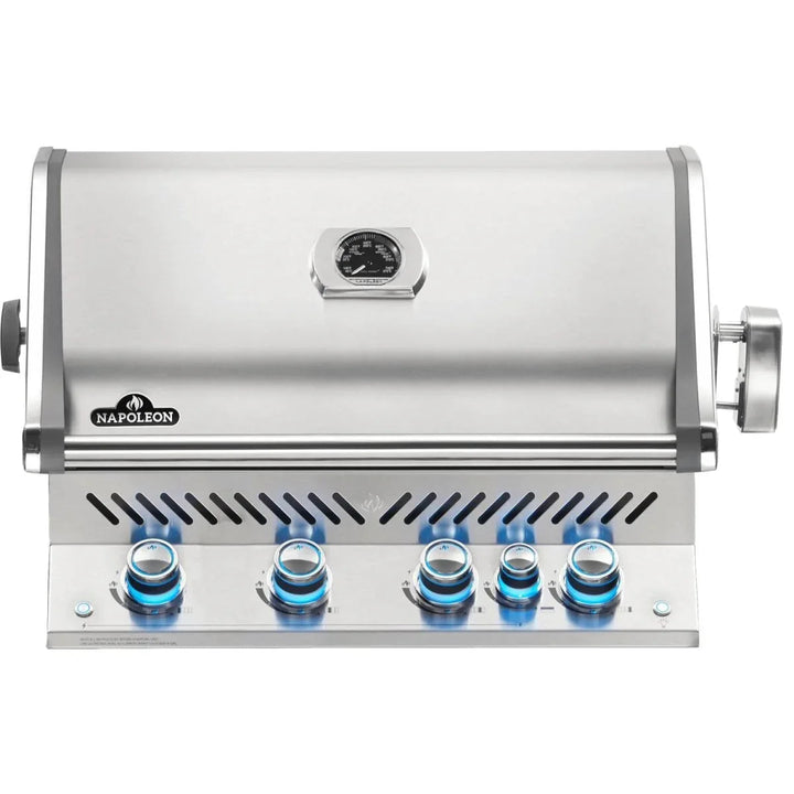 Napoleon Prestige PRO 500 Built-in Natural Gas Grill with Infrared Rear Burner and Rotisserie Kit - BIPRO500RBNSS-3.