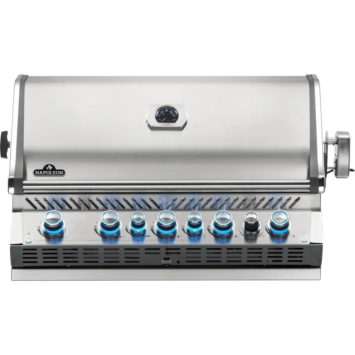 Napoleon Prestige PRO 665 Built-in Natural Gas Grill with Infrared Rear Burner and Rotisserie Kit - BIPRO665RBNSS-3.