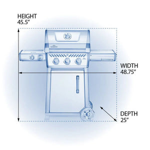 Napoleon F365DSBPGT-ECP Freestyle 365 SB with Range Side Burner.