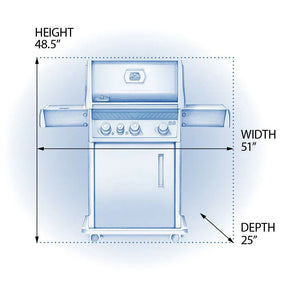 Napoleon F425DSBPGT-ECP Freestyle 425 SB with Range Side Burner.