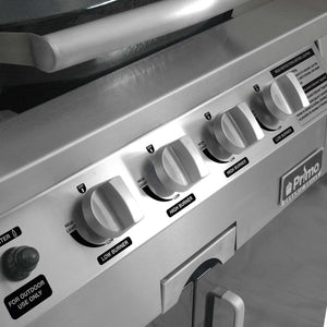 Primo Oval G420 36-Inch Ceramic Freestanding Kamado Gas Grill.