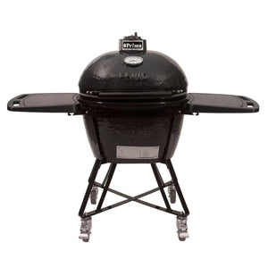 Primo Oval Large 300 Ceramic Kamado Grill with Cradle & Side Shelves.