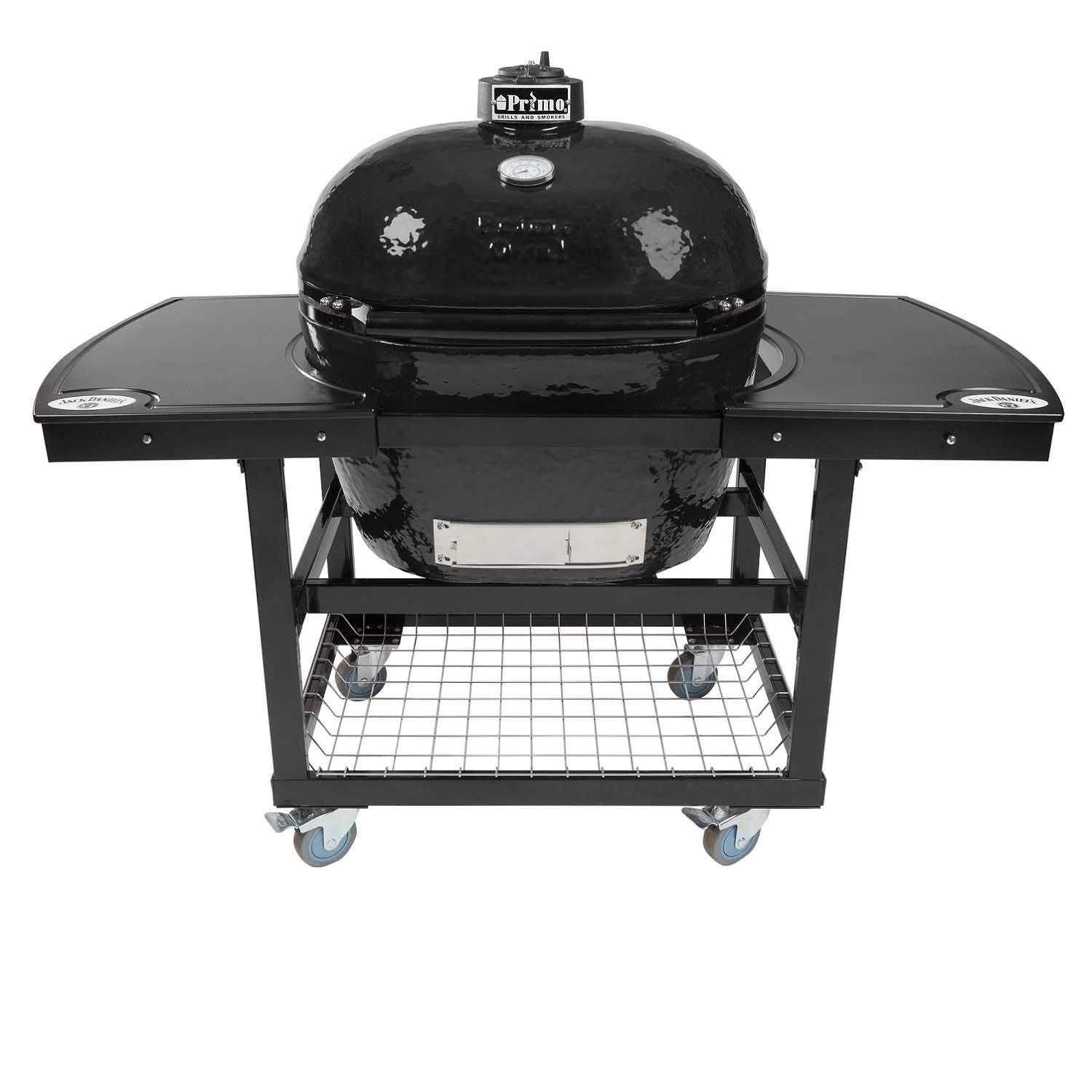 Primo Oval XL 400 Ceramic Kamado Grill on Cart.