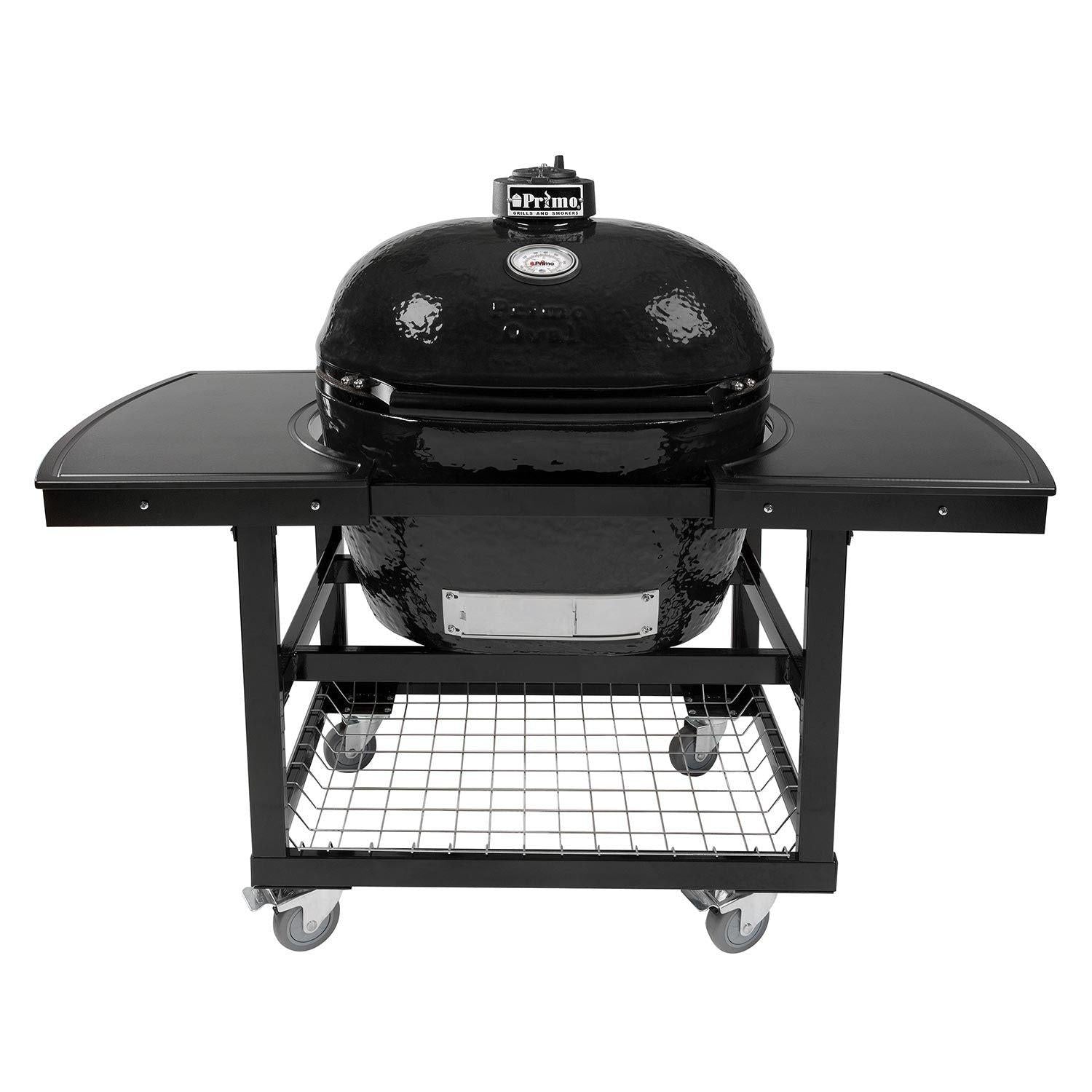 Primo Oval XL 400 Ceramic Kamado Grill on Cart.
