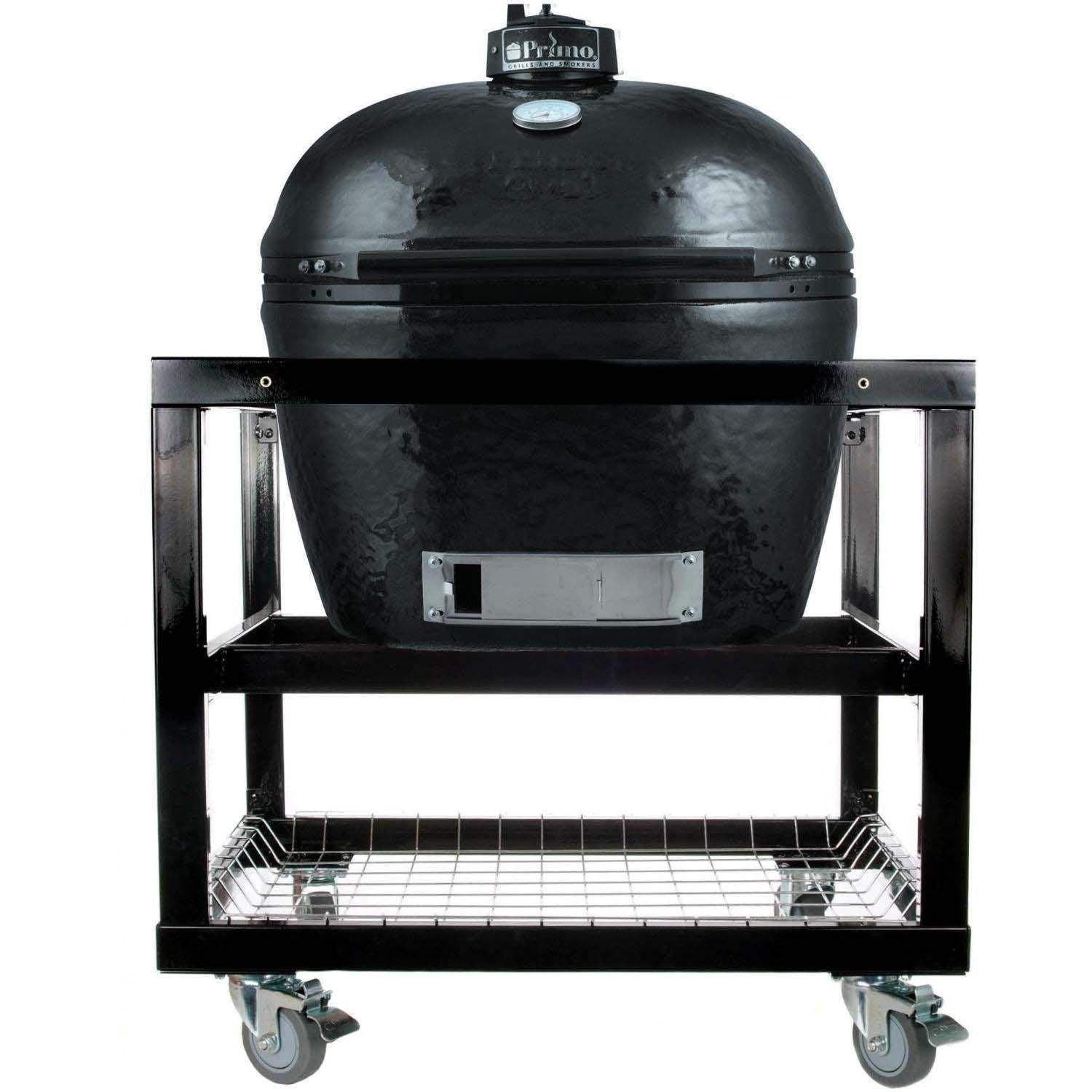 Primo Oval XL 400 Ceramic Kamado Grill on Cart.