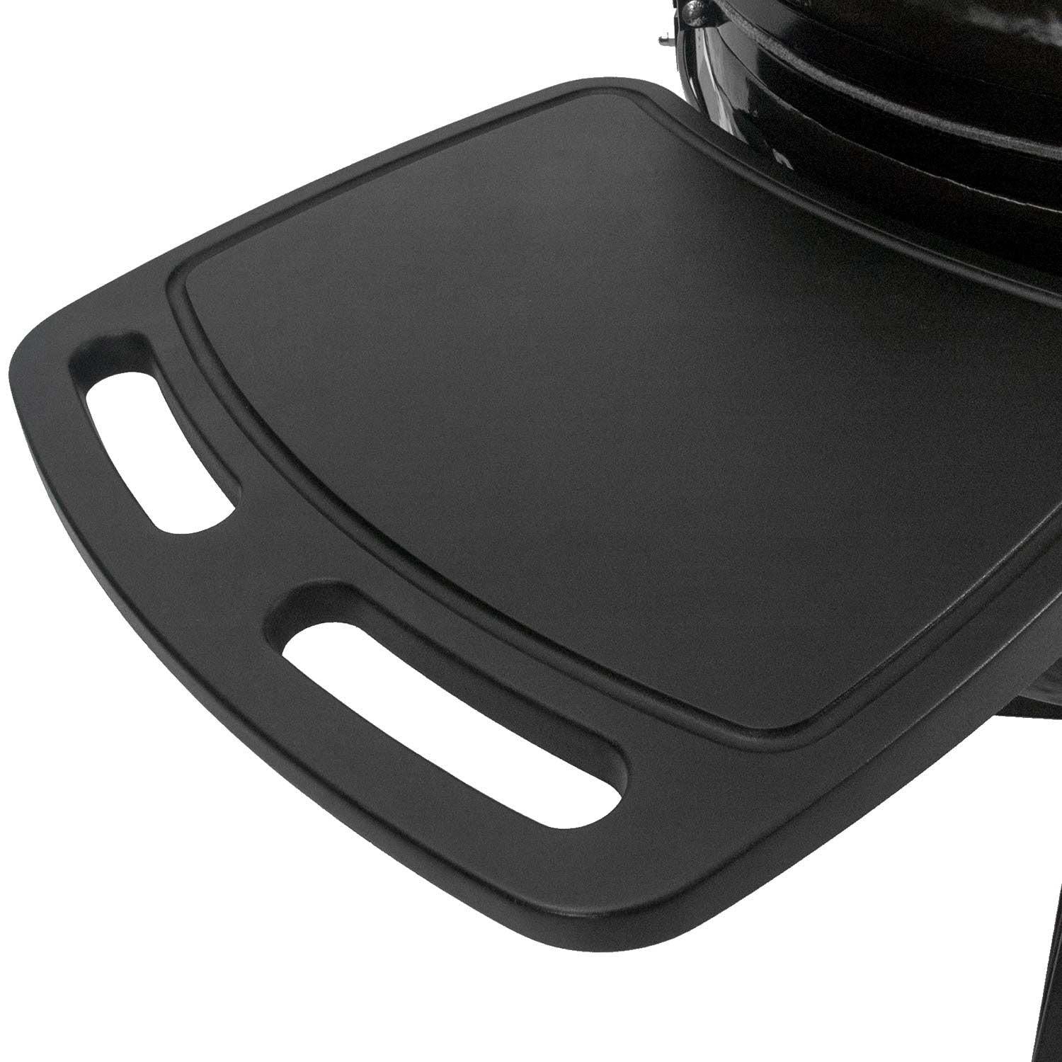 Primo Oval XL 400 Ceramic Kamado Grill with Cradle & Side Shelves.