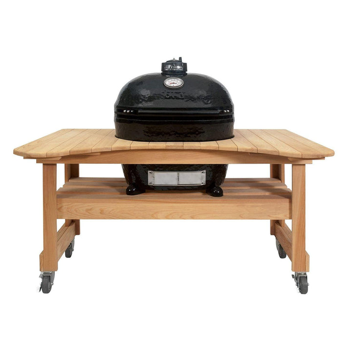 Primo Oval XL 400 Ceramic Kamado Grill on Table.
