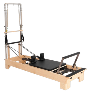 Elina Pilates® Pilates Wood Reformer with tower.