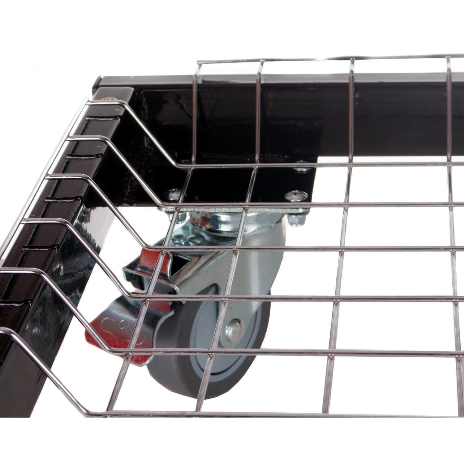 Primo Grills Cart Base with Basket and SS Side Shelves for Oval JR 200 - PG00320.