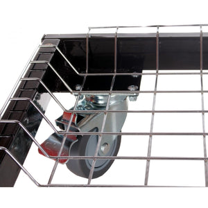Primo Grills Cart Base with Basket and SS Side Shelves for Oval JR 200 - PG00320.