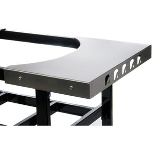 Primo Grills Cart Base with Basket and SS Side Shelves for Oval JR 200 - PG00320.