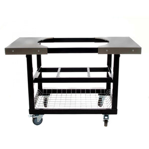 Primo Grills Cart Base with Basket and SS Side Shelves for Oval JR 200 - PG00320.