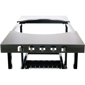Primo Grills Cart Base with Basket and SS Side Shelves for Oval LG 300 & XL 400 - PG00370.