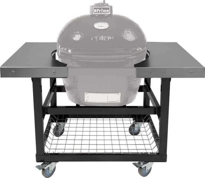 Primo Grills Stainless Steel Side Shelves for Oval XL 400 or Oval LG 300 (req PG00368 Cart) - PG00369.