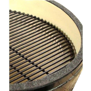 Primo All-In-One Round Charcoal Ceramic Kamado Grill With Cradle & Side Shelves PGCRC.