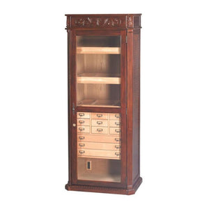Quality Importers Classic Old English 3500-Cigar Display Cabinet Humidor.