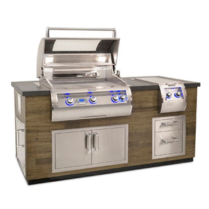 Fire Magic 77-Inch Reclaimed Wood Island, Silver Pine (ID660-SPD-77BA).