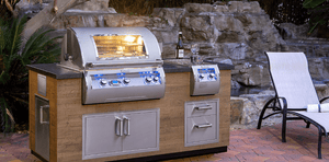Fire Magic Grills ID660-77BA 77-Inch Reclaimed Wood Island System, French Barrel Oak (ID660-FOD-77BA).