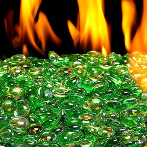 Real Fyre Contemporary 24-Inch See-Through Vent-Free Gas Fire Glass Set Insert.