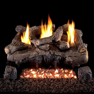 Real Fyre Evening Fyre Charred Vent-Free Gas Log Set Insert.