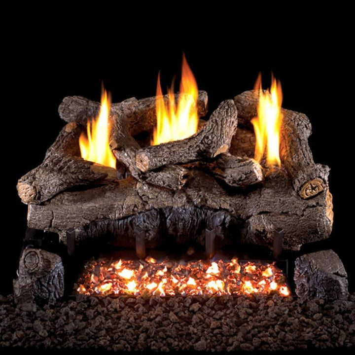 Real Fyre Evening Fyre Charred Vent-Free Gas Log Set Insert.