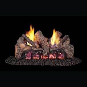Real Fyre Evening Fyre Split 16/18-Inch See-Through Vent-Free Gas Log Set Insert.