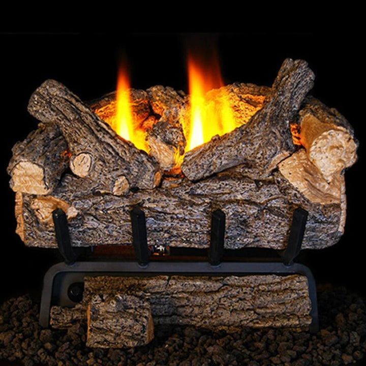 Real Fyre Valley Oak 9500 BTUs Vent-Free Gas Log Set Insert.