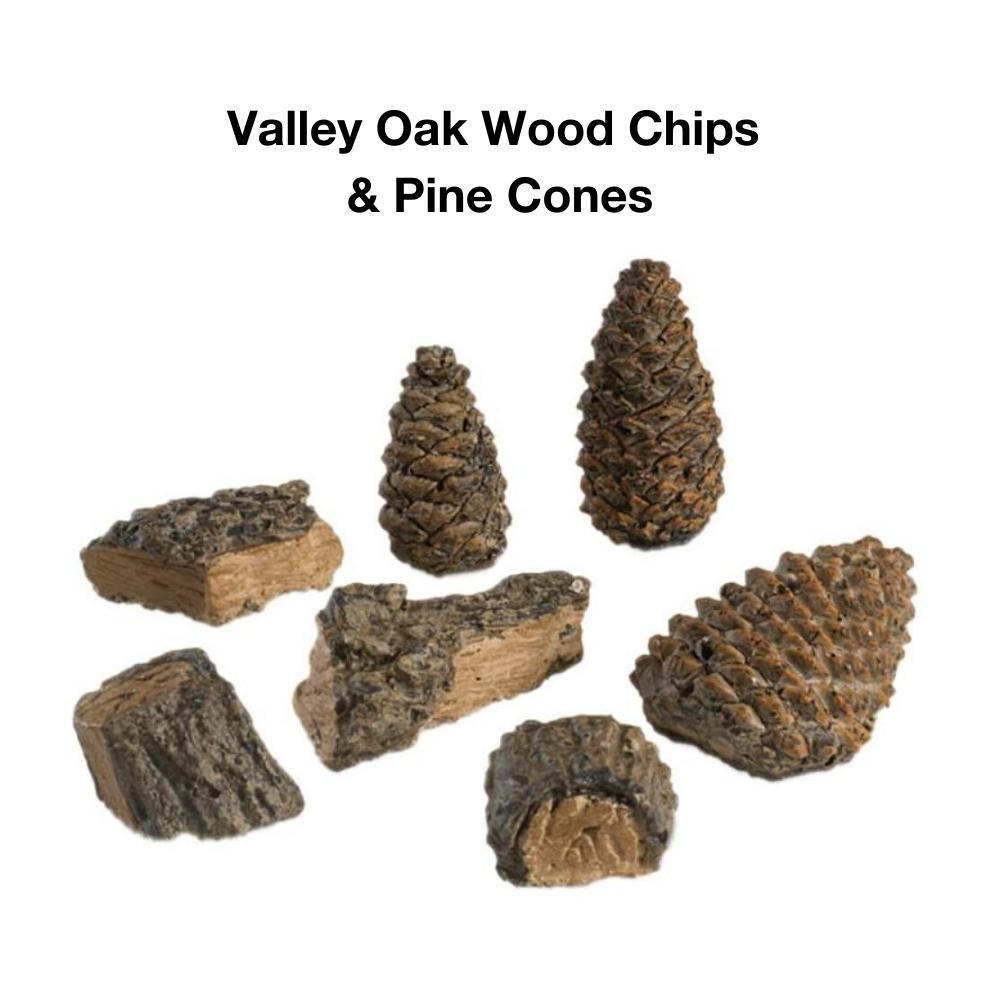 Real Fyre Valley Oak 9500 BTUs Vent-Free Gas Log Set Insert.