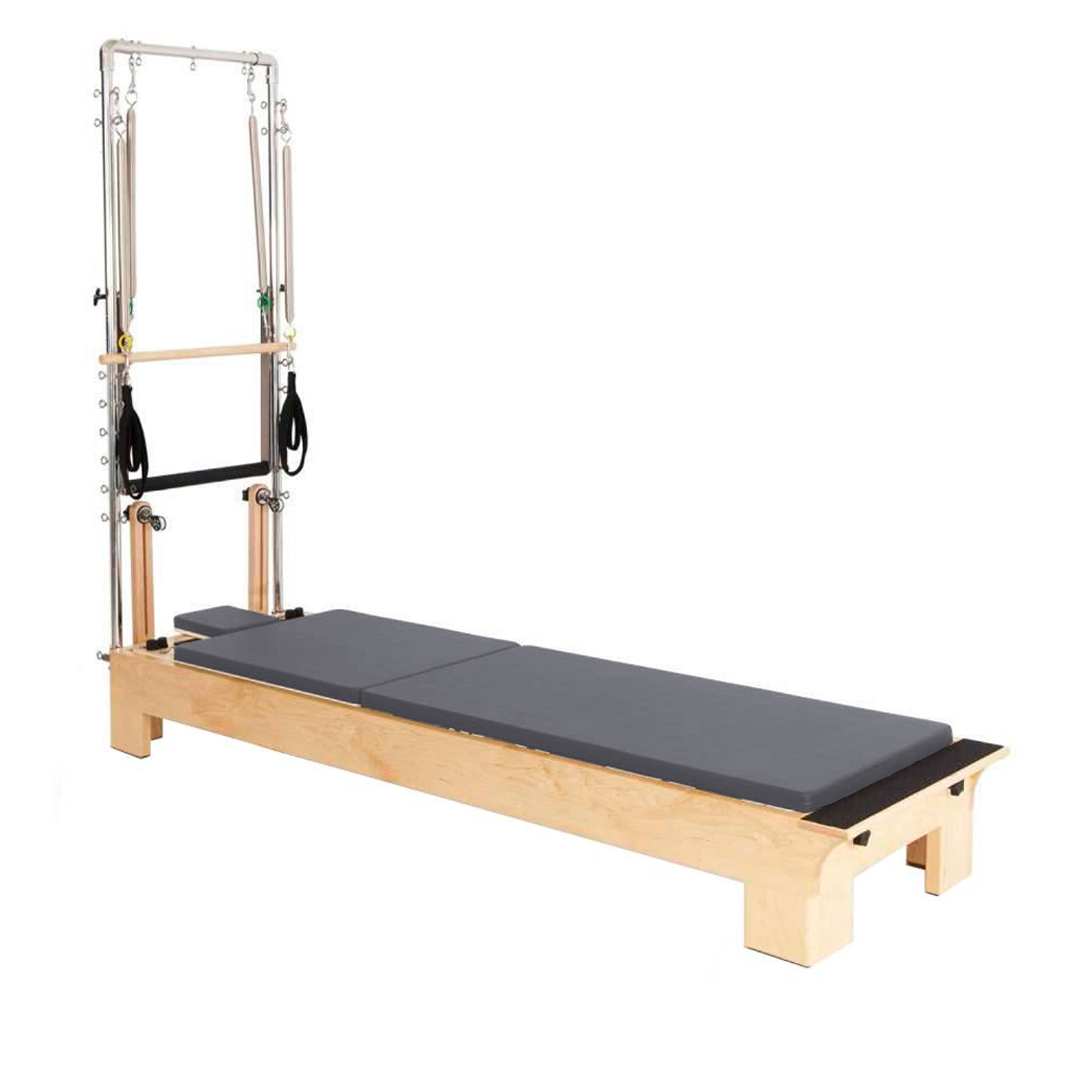 Elina Pilates® Pilates Wood Reformer with tower.