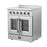 Forno 30" Freestanding Electric Range With French Door in Stainless Steel, FFSEL6917-30