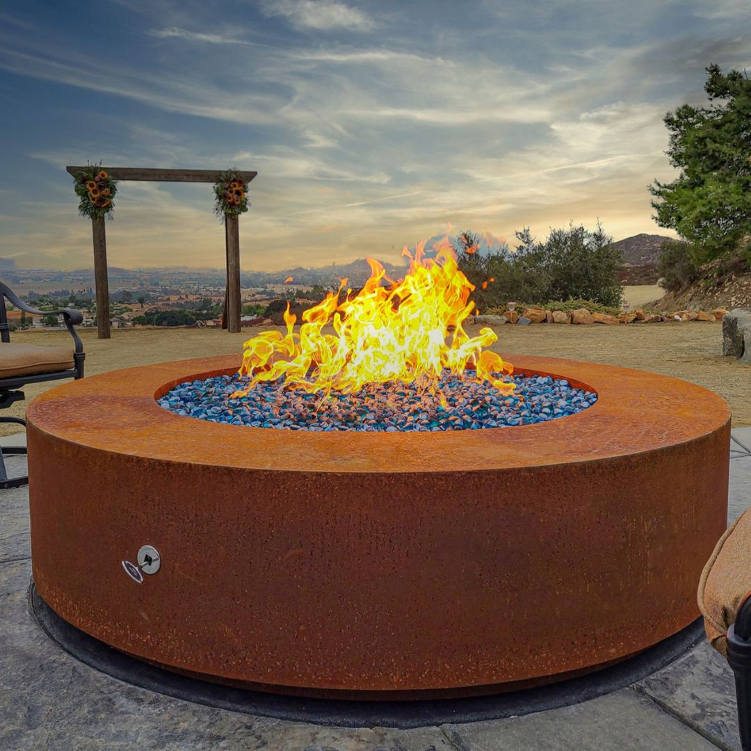 The Outdoor Plus Unity Steel Fire Pit - 18" Tall.