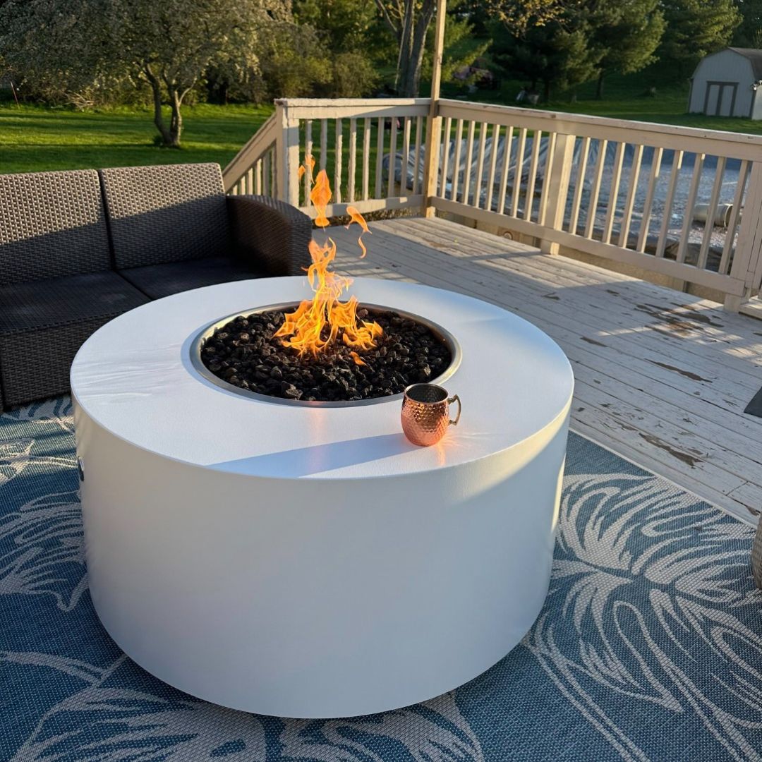 The Outdoor Plus Unity Steel Fire Pit - 24" Tall.