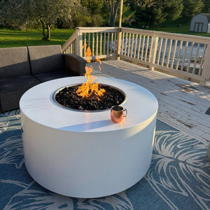 The Outdoor Plus Unity Steel Fire Pit - 24" Tall.