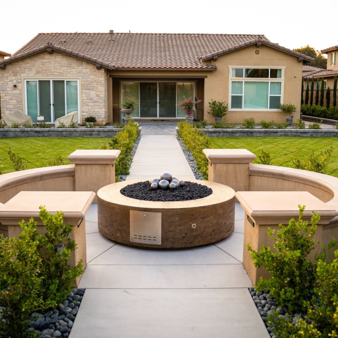 The Outdoor Plus Unity Steel Fire Pit - 24" Tall.